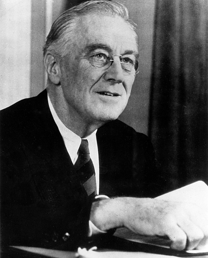 Franklin Delano Roosevelt (photo: FDR Library, public domain)