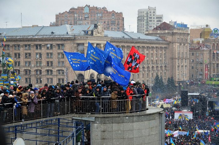 Euromajdan, demonstrace proti odmítnutí dohod s EU (foto: Oleg Mityukhin/Pixabay, CC BY-NC-SA 4.0)