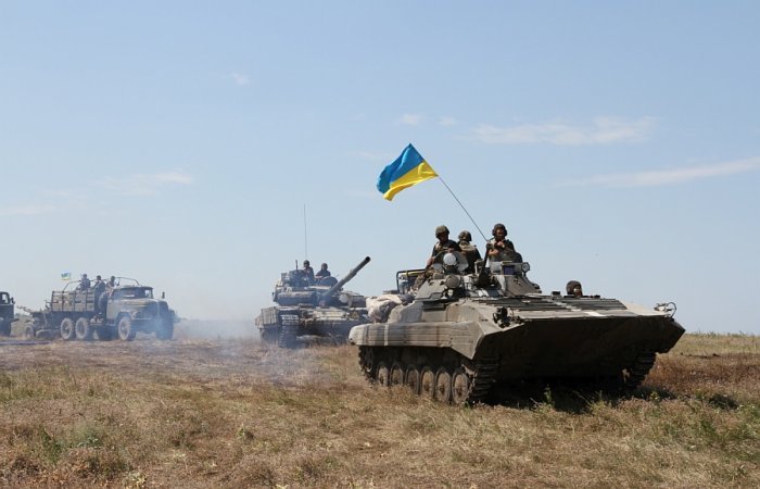 Ukrajinské jednotky při obraně ve válce s Ruskem (foto: Min. obrany Ukrajiny/Jozef Venskovič, CC BY-SA 2.0)