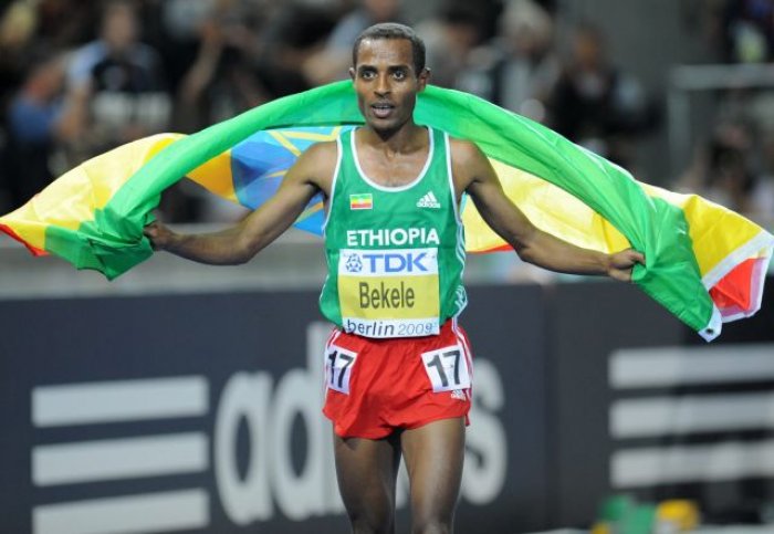 běh na 10 km, světový rekordman Kenenisa Bekele (foto: Erik van Leeuwen, GNU FDL, http://www.erki.nl/)