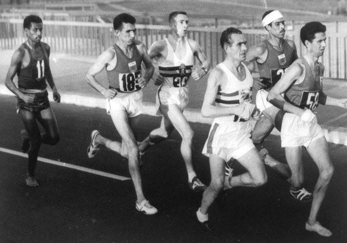 běh na 10000 m, Olympijské hry 1960, Řím (foto: public domain)