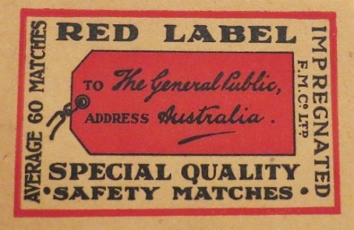 nálepka Red Label (Austrálie)