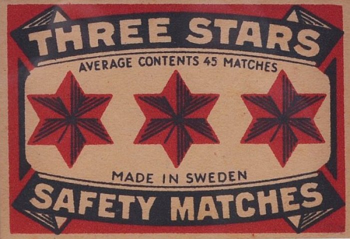 nálepka Three Stars (Švédsko)