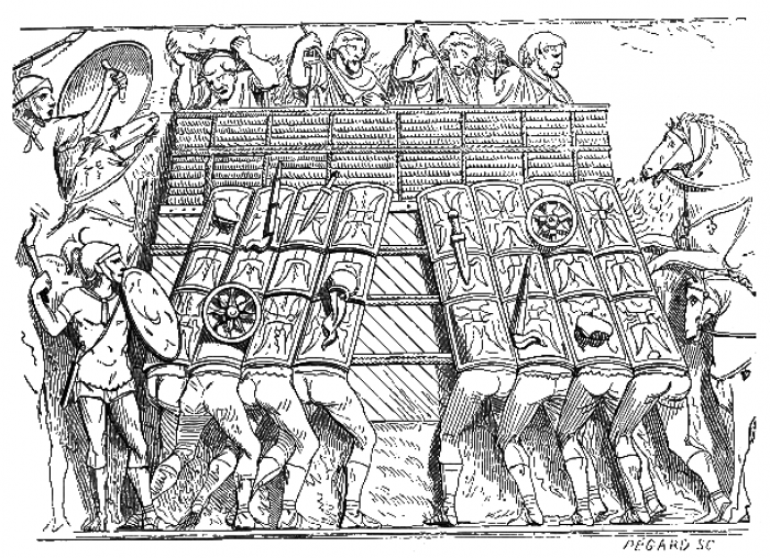 Římské legie (trajánský sloup - public domain)