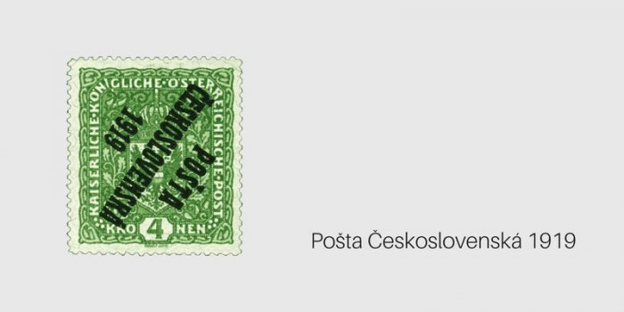 Pošta Československá 1919 (montáž: Timixi, CC BY-NC-SA 4.0)