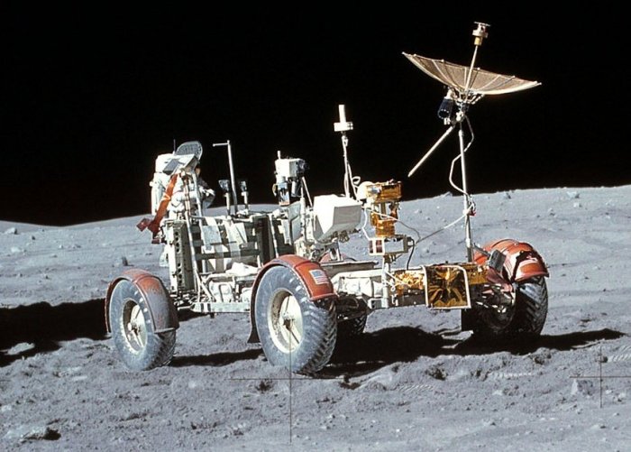 Lunární vozidlo LRV programu Apollo, USA (foto: NASA, public domain)